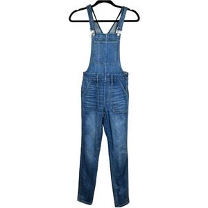Madewell Skinny Overalls In Jansing Wash Stretch Boho Festival Size XS
